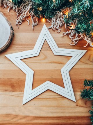 Baza do łapacza snów - drewniana gwiazda 3szt
