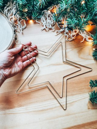 Baza do łapacza snów - metalowa gwiazda 2szt