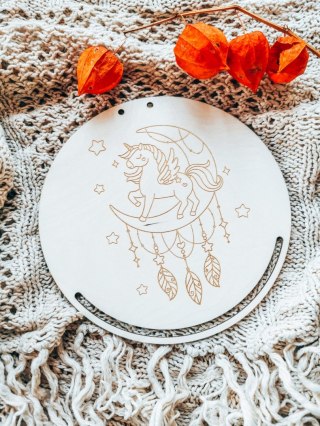 Baza do makramy - Jednorożec księżycowy