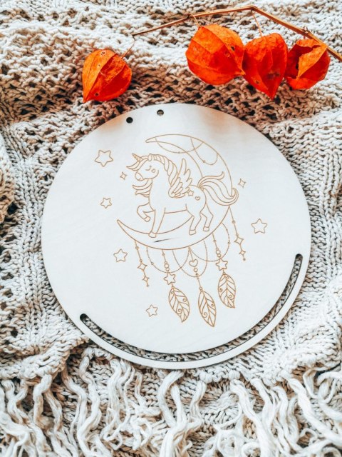 Baza do makramy - Jednorożec księżycowy