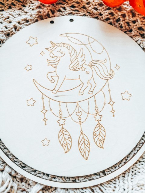 Baza do makramy - Jednorożec księżycowy