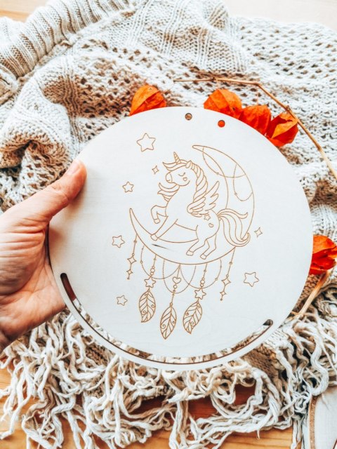 Baza do makramy - Jednorożec księżycowy