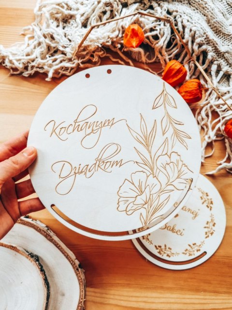 Baza do makramy - Kochanym Dziadkom (7 wzorów)