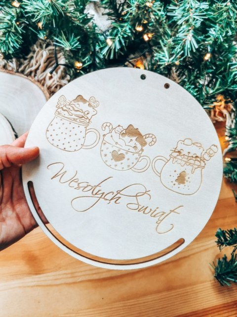 Baza do makramy - Kotki świąteczne (Boże Narodzenie, Gwiazdka)