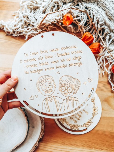 Baza do makramy - Modlitwa dla Dziadków (7 wzorów)