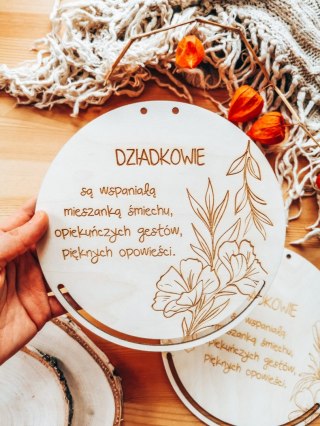 Baza do makramy - Sentencja dla Dziadków (7 wzorów)