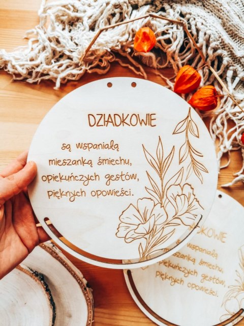 Baza do makramy - Sentencja dla Dziadków (7 wzorów)