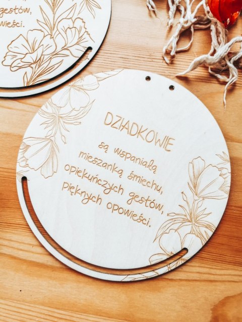 Baza do makramy - Sentencja dla Dziadków (7 wzorów)