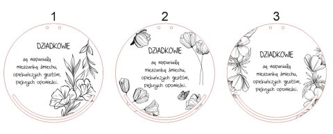 Baza do makramy - Sentencja dla Dziadków (7 wzorów)