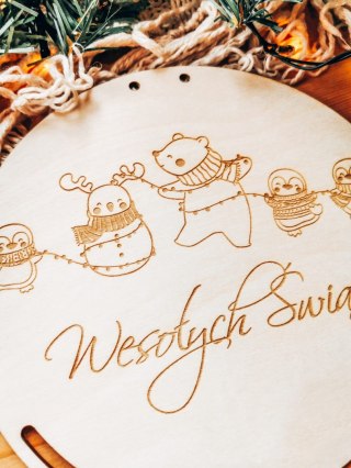 Baza do makramy - Zwierzęta na Gwiazdkę (Boże Narodzenie, Gwiazdka)