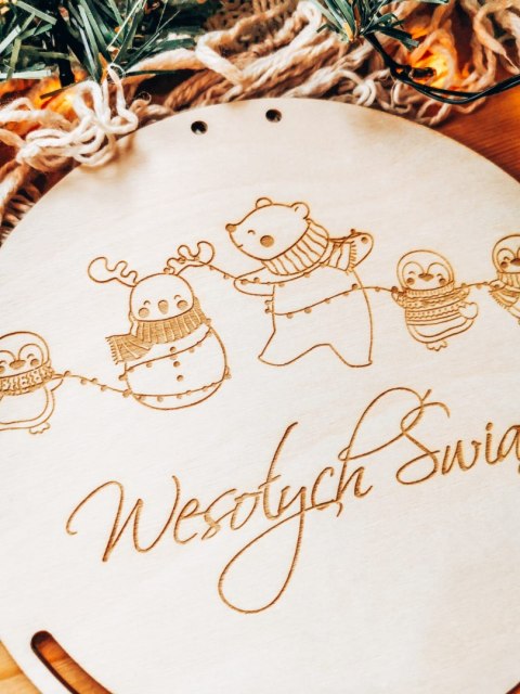 Baza do makramy - Zwierzęta na Gwiazdkę (Boże Narodzenie, Gwiazdka)