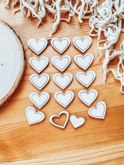 Baza do zawieszki (15szt) - serce 3cm - wzór 1 - - - (serduszko, obręcz, zawieszka, do breloczka))