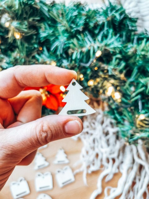 Baza do zawieszki - mix świąteczny (10szt) 3cm - baza do bombki, breloczka - - - (breloka breloczek Gwiazdka Boże Narodzenie bom