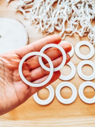 Baza obręcz - drewniane koło 10szt (5+4cm)