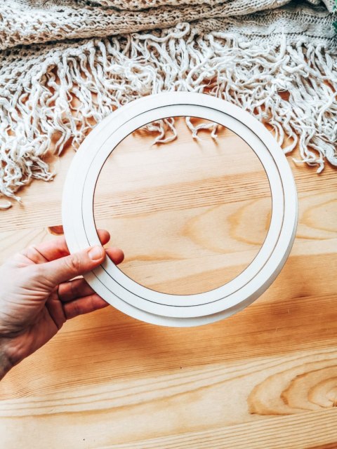 Baza obręcz - drewniane koło 3szt (24+22+20cm)