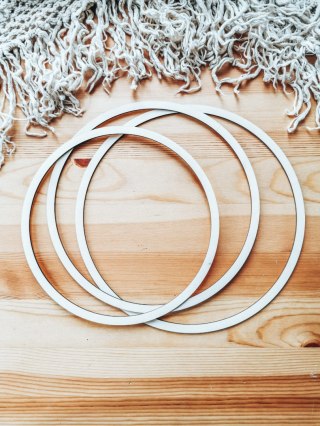 Baza obręcz - drewniane koło 3szt (30+28+26cm)