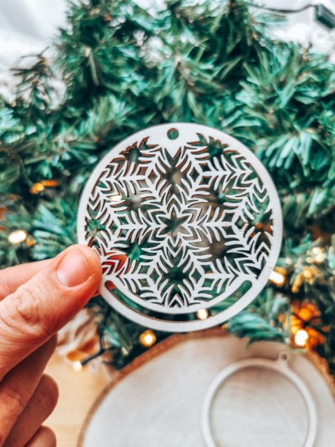 Bombka 2w1 - AŻUR 01 - koło (4szt obręcz + środek) - - - ( baza ażurowa do bombek z makramy, bombki bazy ażurowe, aniołek do ani