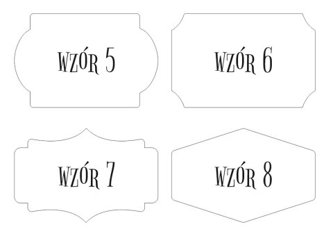 Dotąd dwoje... - TABLICZKA (2szt) 10cm/12cm/14cm (8 wzorów)