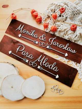 Drewniane tablice rejestracyjne - strzały boho (! 20 WZORÓW)