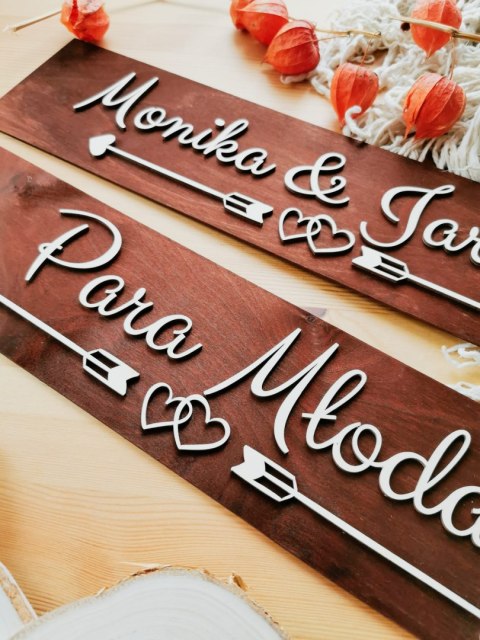 Drewniane tablice rejestracyjne - strzały boho (! 20 WZORÓW)