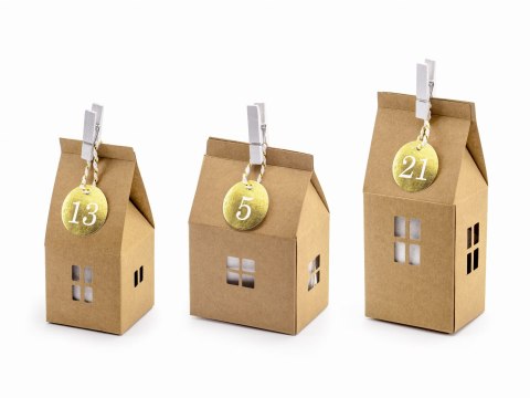 Kalendarz Adwentowy - DOMKI do kalendarza adwentowego