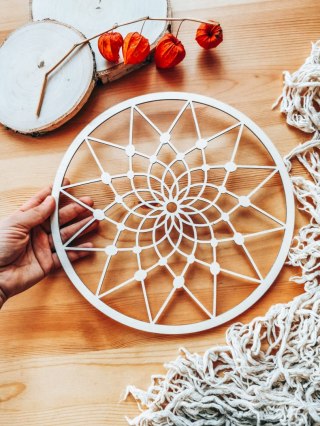 Koło do dekoracji 010 - łapacz snów 1