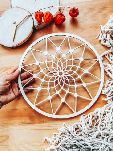 Koło do dekoracji 010 - łapacz snów 1