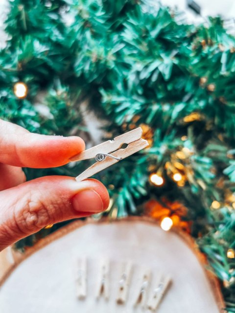 Małe spinacze drewniane 3cm NATURALNE (10szt / 20szt)