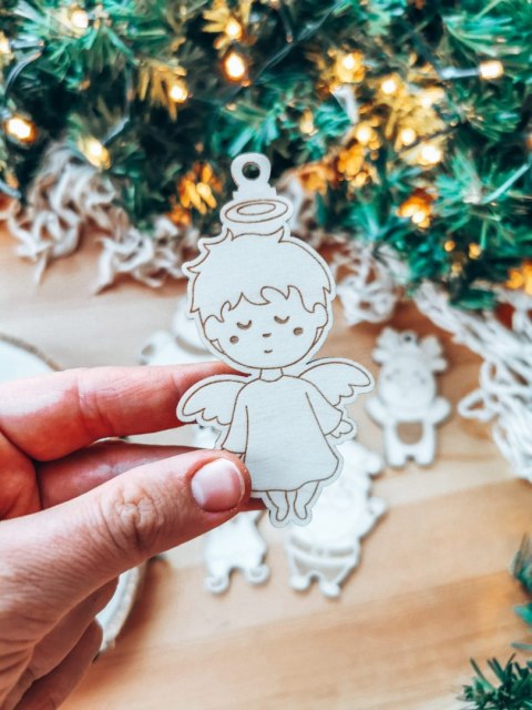 Ozdoby choinkowe - zestaw Przyjaciele Mikołaja (5szt)