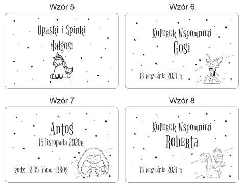 Pudełko 20x30cm (16 wzorów + 8 świątecznych) - otwierane - - - ( kuferek skarbów, skrzynka, skrzyneczka)