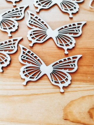 Skrzydła ! 6szt ! (7,5cm/9cm/12cm/18cm) - wzór 34 - - - (skrzydełka anioła, do aniołka, aniołek, anielskie)