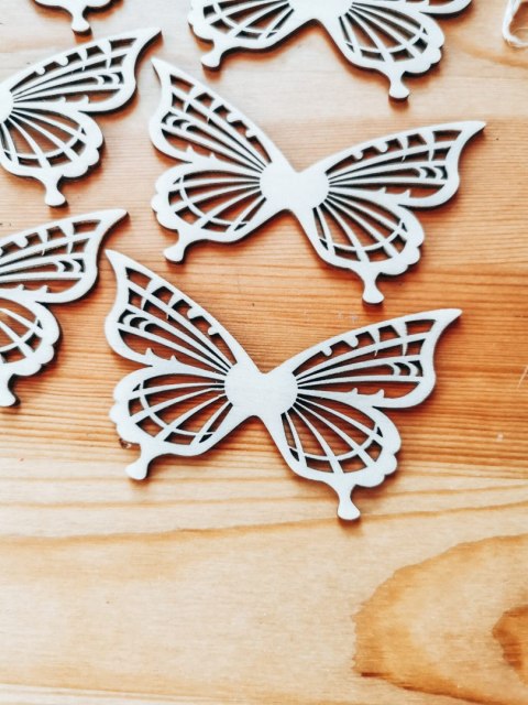 Skrzydła ! 6szt ! (7,5cm/9cm/12cm/18cm) - wzór 34 - - - (skrzydełka anioła, do aniołka, aniołek, anielskie)