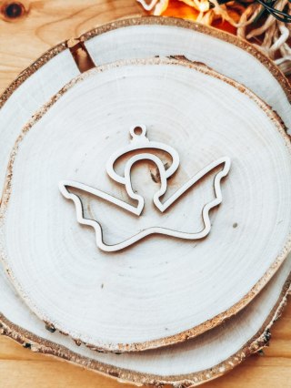 Skrzydła Anioł ! 6szt ! (7,5cm/9cm/12cm/18cm) - wzór 01 - - - (skrzydełka anioła, do aniołka, aniołek, anielskie)