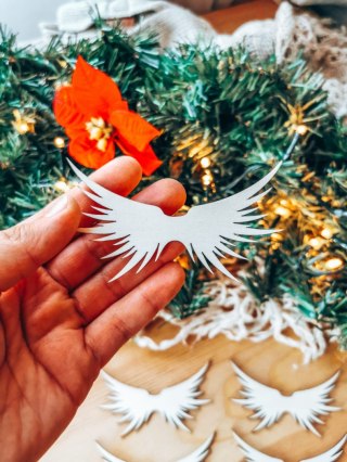 Skrzydła Anioł ! 6szt ! (7,5cm/9cm/12cm/18cm) - wzór 04 - - - (skrzydełka anioła, do aniołka, aniołek, anielskie)