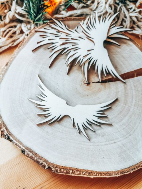 Skrzydła Anioł ! 6szt ! (7,5cm/9cm/12cm/18cm) - wzór 04 - - - (skrzydełka anioła, do aniołka, aniołek, anielskie)