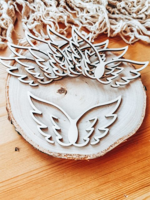 Skrzydła Anioł ! 6szt ! (7,5cm/9cm/12cm/18cm) - wzór 05 - - - (skrzydełka anioła, do aniołka, aniołek, anielskie)