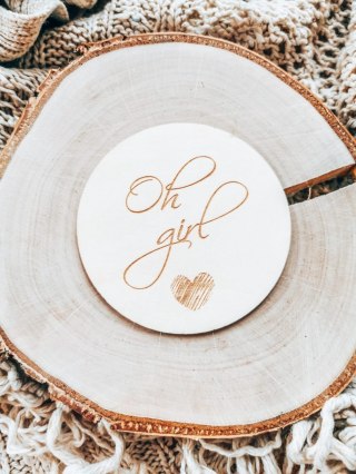 Tabliczka do zdjęć (10szt) - wzór 02 - serce