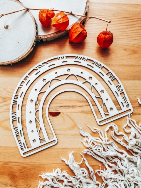 Tęcza - wzór 01 - tęcza boho