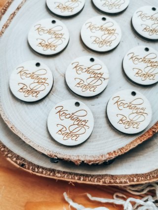 Zawieszka 3cm (10szt) - Dla Babci i Dziadka (8 wzorów)