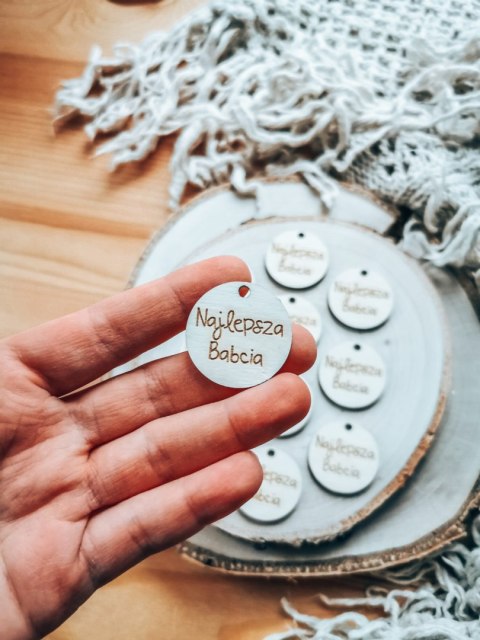 Zawieszka 3cm (10szt) - Dla Babci i Dziadka (8 wzorów)