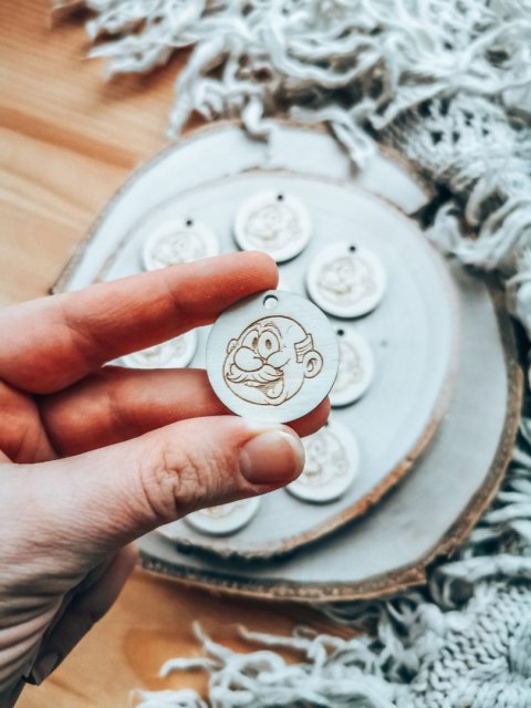 Zawieszka 3cm (10szt) - Dla Babci i Dziadka (8 wzorów)