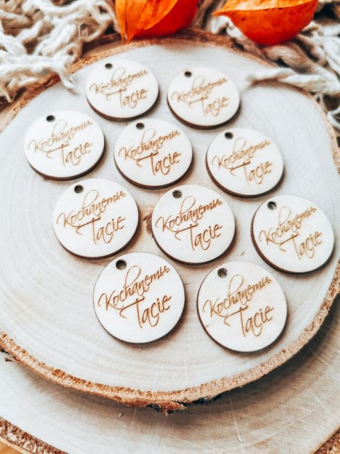 Zawieszka 3cm (10szt) - Kochanemu Tacie (1 wzór)