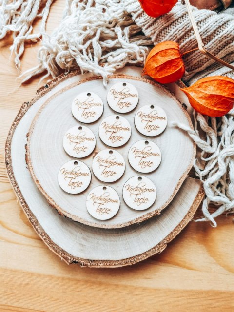 Zawieszka 3cm (10szt) - Kochanemu Tacie (1 wzór)