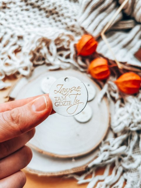 Zawieszka 3cm (10szt) - teksty miłosne (6 wzorów)