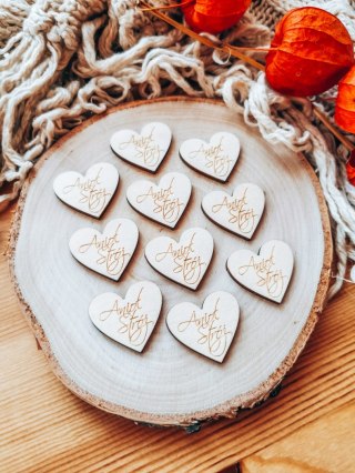 Anioł Stróż - SERCE (10szt) 3/4/5cm - - - (serduszka, serduszko, serca, Aniołek)