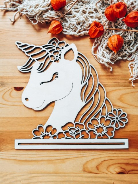 Baza do makramy - Jednorożec 01 - baza do makatki