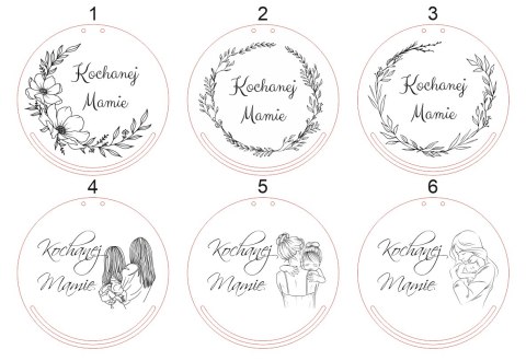 Baza do makramy - Kochanej Mamie (9 wzorów) - - - (Dzień Mamy)