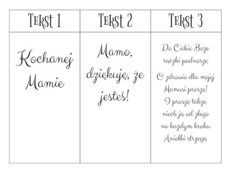 Baza do makramy - Kochanej Mamie (9 wzorów) - - - (Dzień Mamy)