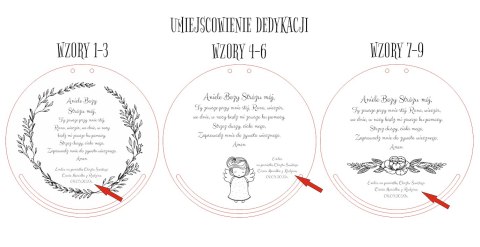 Baza do makramy - Modlitwa (9 wzorów) - - - (Aniele Boży, Ojcze Nasz, Do Ciebie Boże)