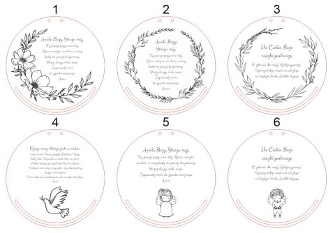 Baza do makramy - Modlitwa (9 wzorów) - - - (Aniele Boży, Ojcze Nasz, Do Ciebie Boże)